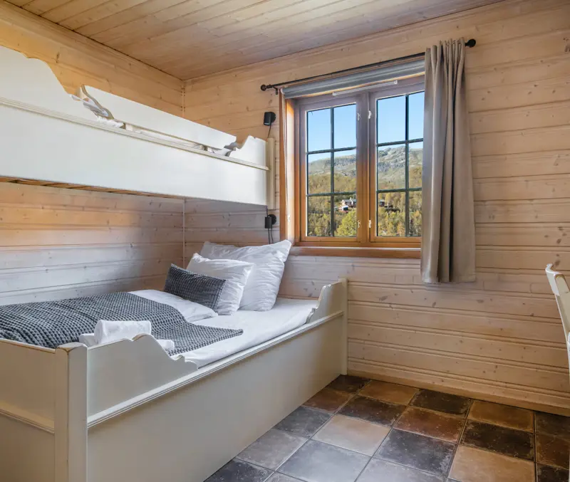 Bedrooms in the apartments at Filefjellstuene