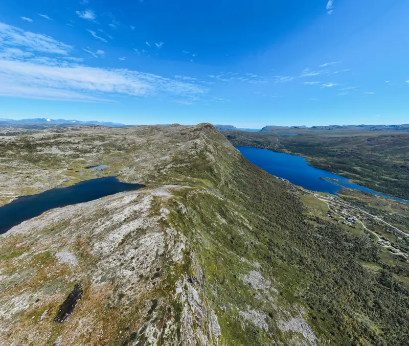 Oversigt over Filefjellseggen mellem Skørsnøse og Stygonous