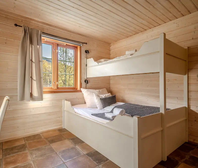 Bedrooms in the apartments at Filefjellstuene