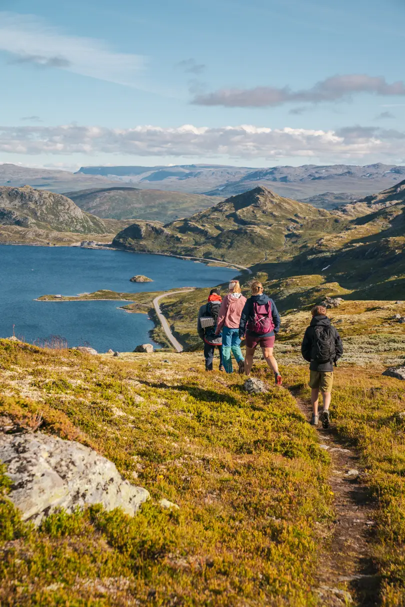 Fjeldvandring med familien – på vej til Tyinsølsnøse