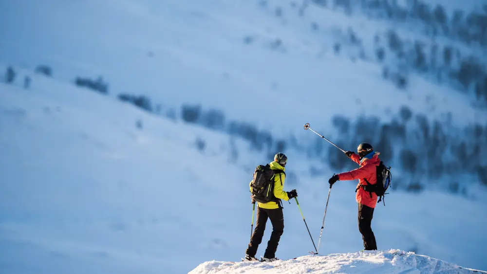 Vandring på Tyin Filefjell på en smuk vinterdag