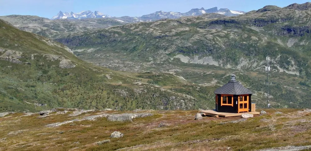 Vidsyn Eldstogo med en fantastisk udsigt over Jotunheimen.
