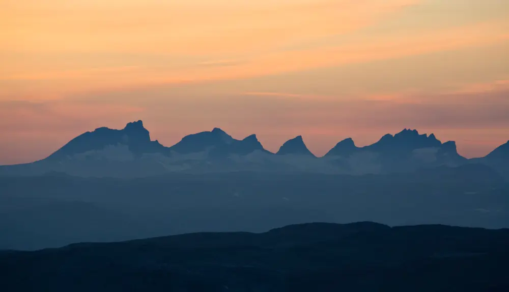 Udsigt fra Grindane i Vang