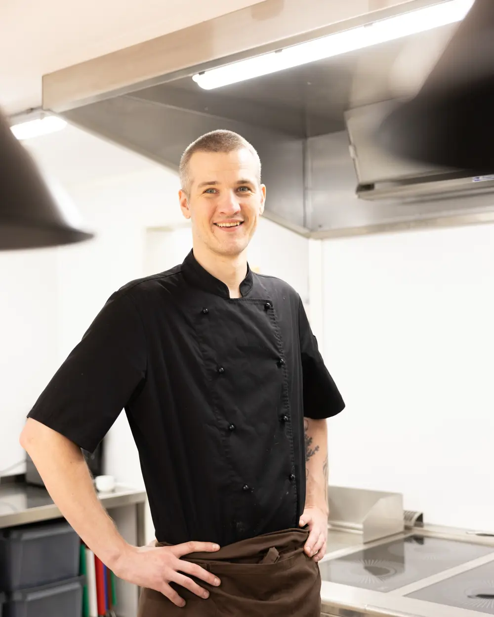 Chefs prepare delicious food in the kitchen at Filefjellstuene