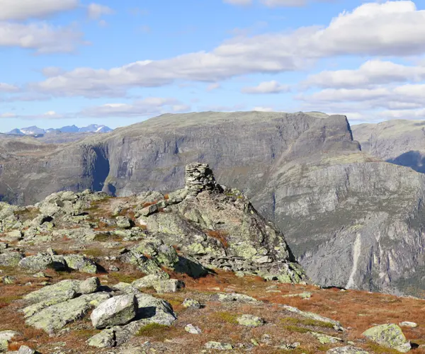 View on the hike to Uksestigen in Vang