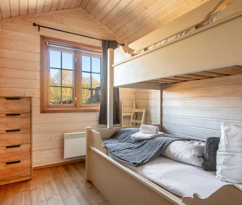 Bedrooms in the apartments at Filefjellstuene