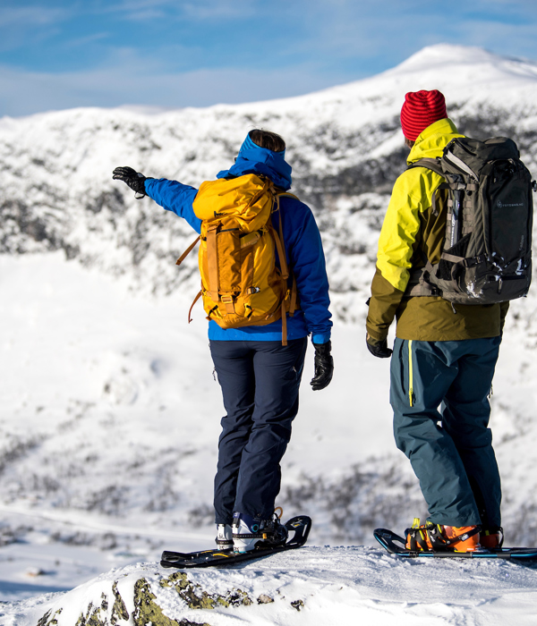 Snowshoeing At Filefjell Børrenøse Viewpoint