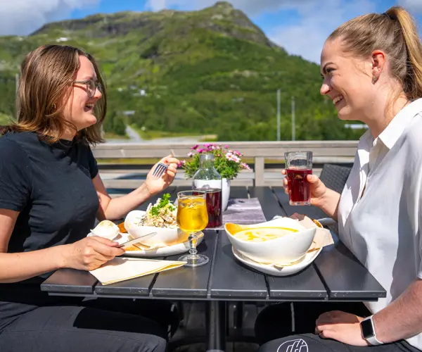 Good meals and great views from Tyinkrysset Mountain Lodge. 