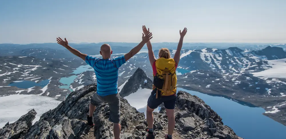 Top atmosfære på toppen Uranostind (2157 m)